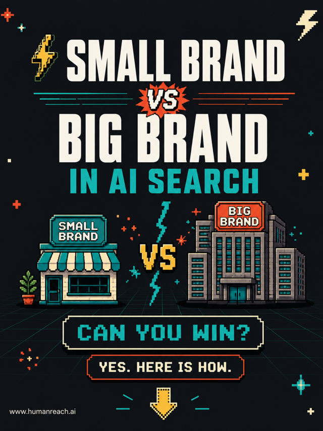 Stories 10 Small brand vs big brand in AI search.