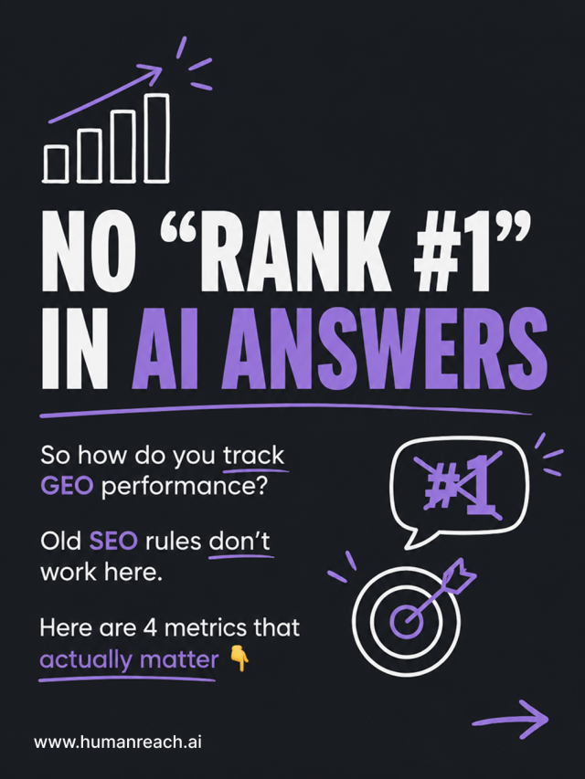 Stories 7 How to Track GEO Performance When AI Has No “Rank #1”